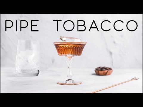 Recreating my favorite smell into a cocktail with the Pipe tobacco Manhattan cocktail variation