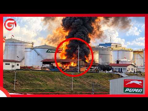 MAJOR FIRE BREAKS OUT AT PUMA OIL DEPOTS IN KURASINI - CAUSE STILL UNKNOWN...