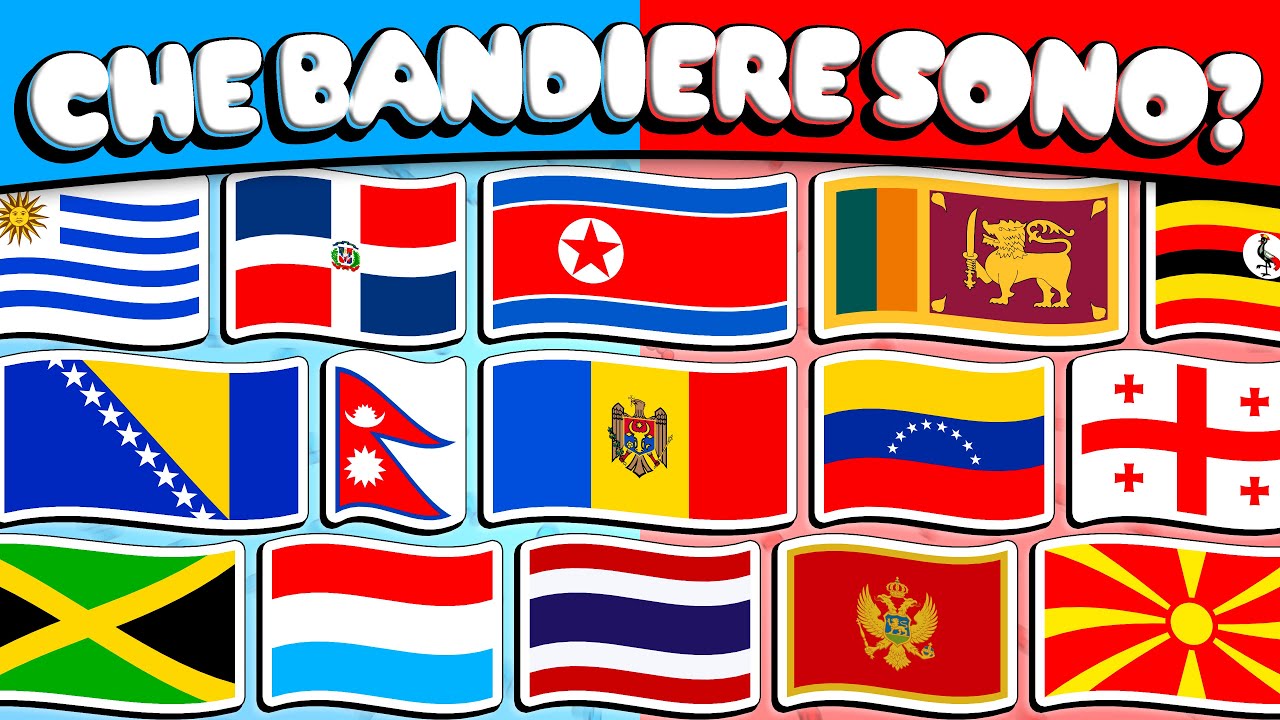 Indovina la Bandiera: Livello MEDIO🚩 Quiz Bandiere del Mondo