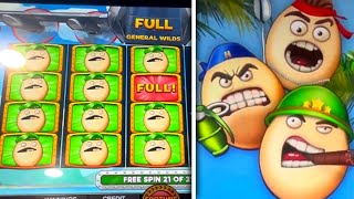 Eggspendables Arcade Slot - Huge Win on Top Level Bonus! #Slots #Arcade #Casino