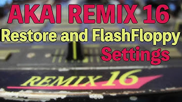 repair AKAI REMIX 16 Restore and Floppy Replacement (music Sampler mods mpc EZAS
