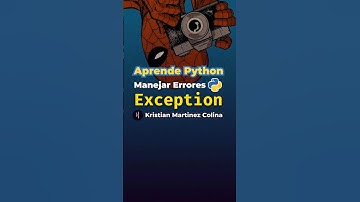 Como Manejar Errores en Python con Exception #pythonbasico