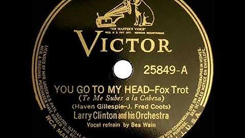 1938 HITS ARCHIVE: You Go To My Head - Larry Clinton (Bea Wain, vocal)