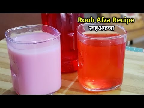 rooh-afza-sharbat-recipe-|-रूहअफजा-|-rose-milk-recipe-|-bhawana