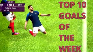 TOP 10 GOALS OF THE WEEK #6||PES 2020 MOBILE.