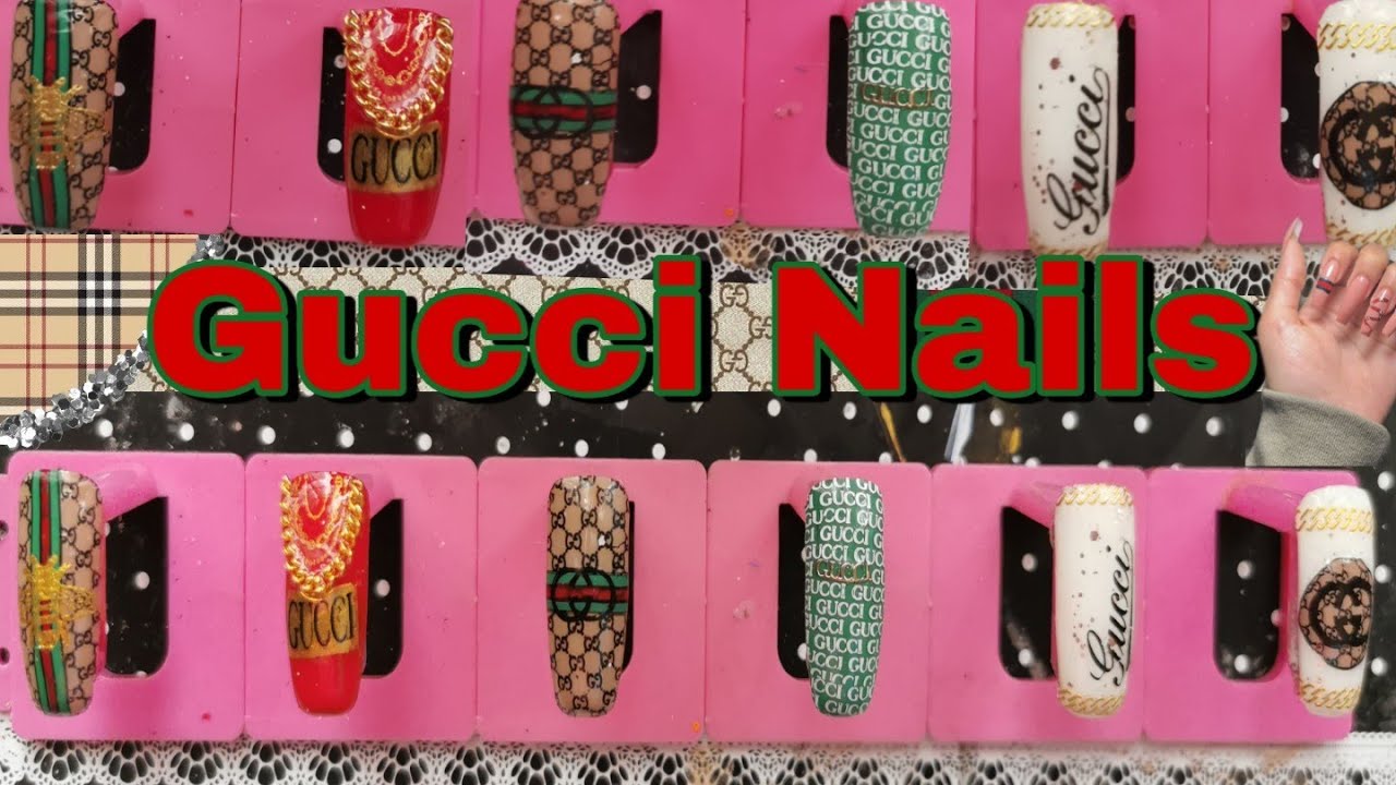 GUCCI Nails Using MDU Stamping Plates YouTube