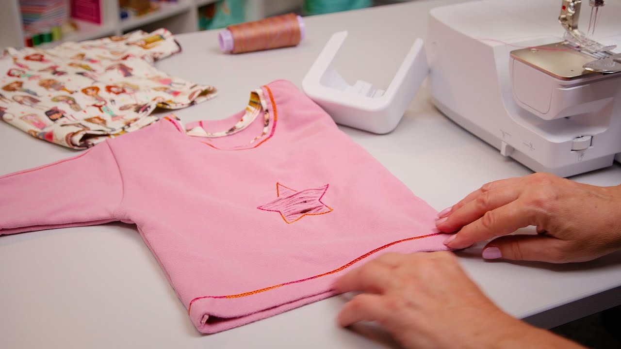 Easy sewing of coverstitch hems with the BERNINA Coverstitch Hemmer #C31