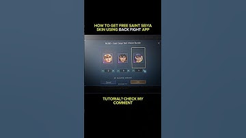 HOE KRIJG JE GRATIS SAINT SEIYA SKIN MET DE BACK FIGHT APP? #mobilelegends #mlbb #backfight