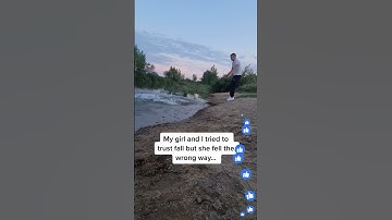 TRUST FALL GONE WRONG😲 #SHORTS