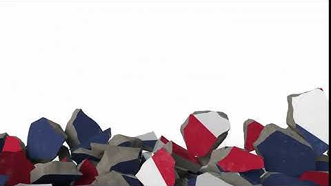 Breaking Wall with Painted Flag of Dominican Republic | Motion Graphics - Envato elements