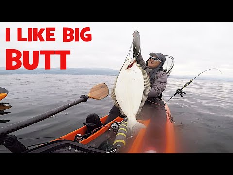 Kayak Fishing For Big Butt In Pacific Ocean 