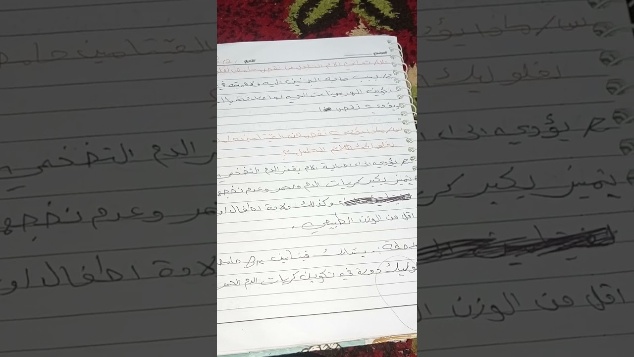 شرح الفصل الاول  فن التغذيه (الدرس الرابع) سادس منهي.