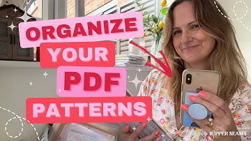 ORGANIZE Your Digital Sewing Patterns | Never Lose a Pattern Again!