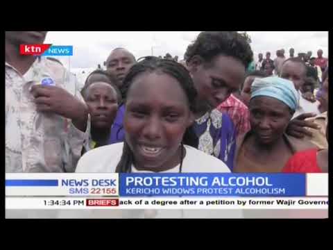 Kericho widows hold protests on alcoholism