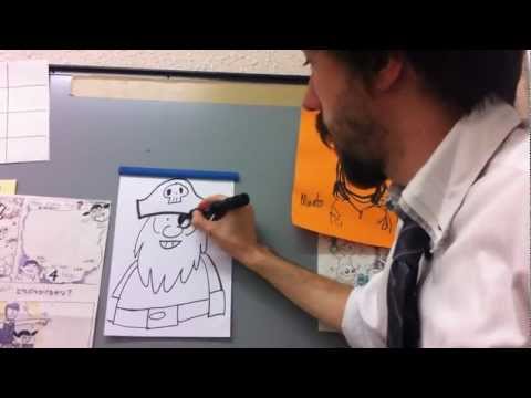 How to Draw a Cartoon Pirate 101