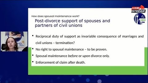 LUNCH AND LEARN: HOW DOES SPOUSAL MAINTENANCE WORK