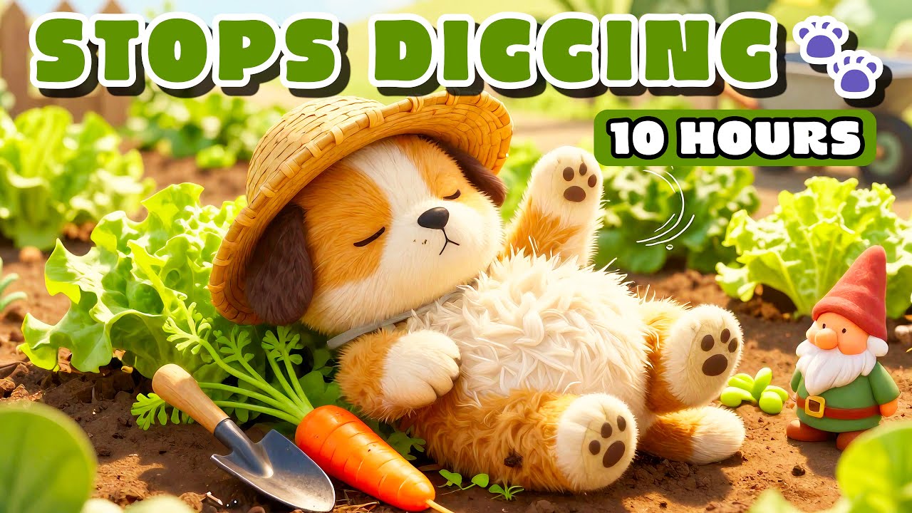 10 HOURS Stop Digging the Yard! 🥕 Garden Sounds to Satisfy Urges