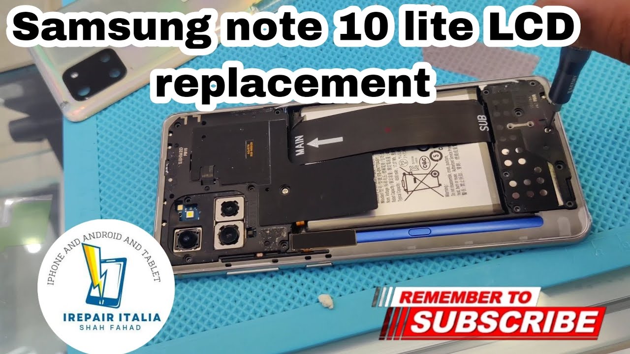 Samsung Note 10 Lite Display Reparatur Kosten Samsung note 10 lite LCD replacement| sostituzione display del Samsung
