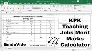Merit Marks Calculator | KPK Teaching Jobs  2020
