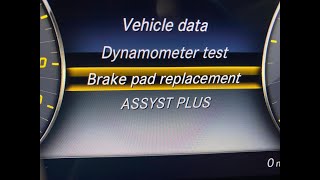 Mercedes Brake Pad Replacement Mode