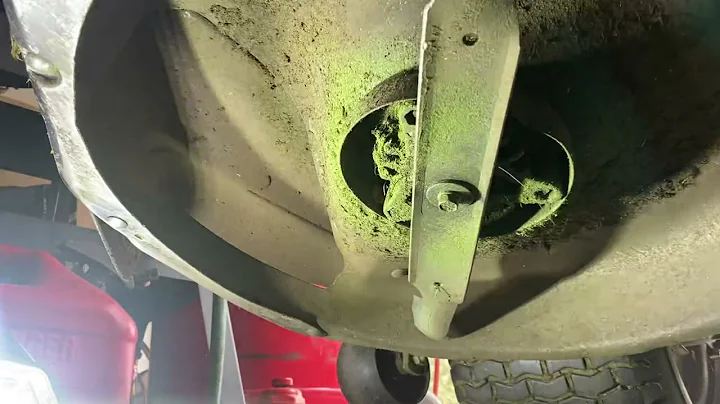 Replacing mower blades on a 42” Husqvarna 42”  riding mower