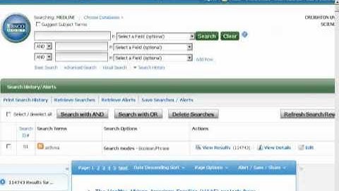 Managing your results in EBSCOhost [databases] Part 2 (Creighton University HSL)