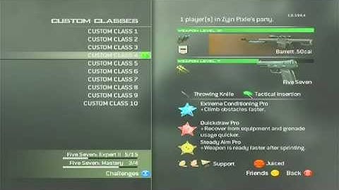 CoD MW3 My Classes, Setups And Stats