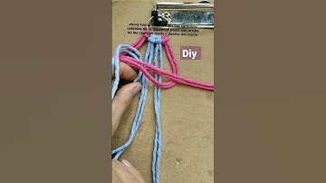 Como realizar un llavero macramé