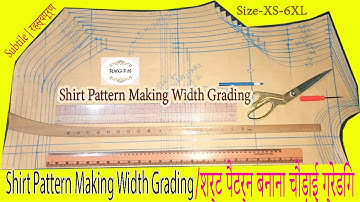 How to Shirt Pattern Making With Grading | शर्ट पैटर्न बैक @rmgpm16
