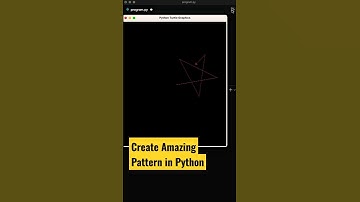 Coding status Python Amazing Star Pattern turtle #shorts #coding #programming