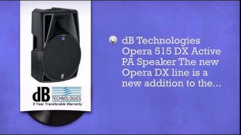 db Technologies Opera 515DX - DJkit.com