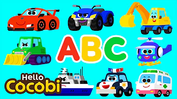 Vehicle ABC | Learn the Alphabet with Cars | Nursery Rhymes For Kids | Hello Cocobi