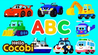 Vehicle ABC | Learn the Alphabet with Cars | Nursery Rhymes For Kids | Hello Cocobi