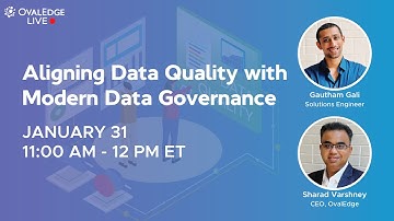 Aligning Data Quality with Modern Data Governance