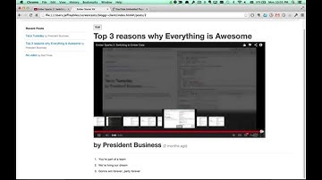 Ember Sparks 5: embedding youtube videos