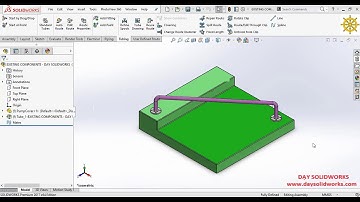 SOLIDWORKS ROUTING - START A ROUTE FROM EXISTING COMPONENTS