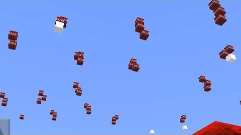 Minecraft TNT Rain - Bedrock 1.19+ (Command block)