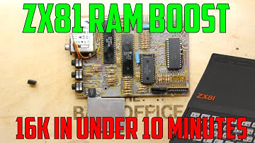 Hoe je een ZX81 16K Ram-uitbreiding installeert - 10 minuten durende mod!
