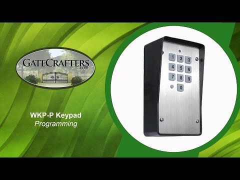How To Program WKP-P Keypad for Driveway Gate Openers