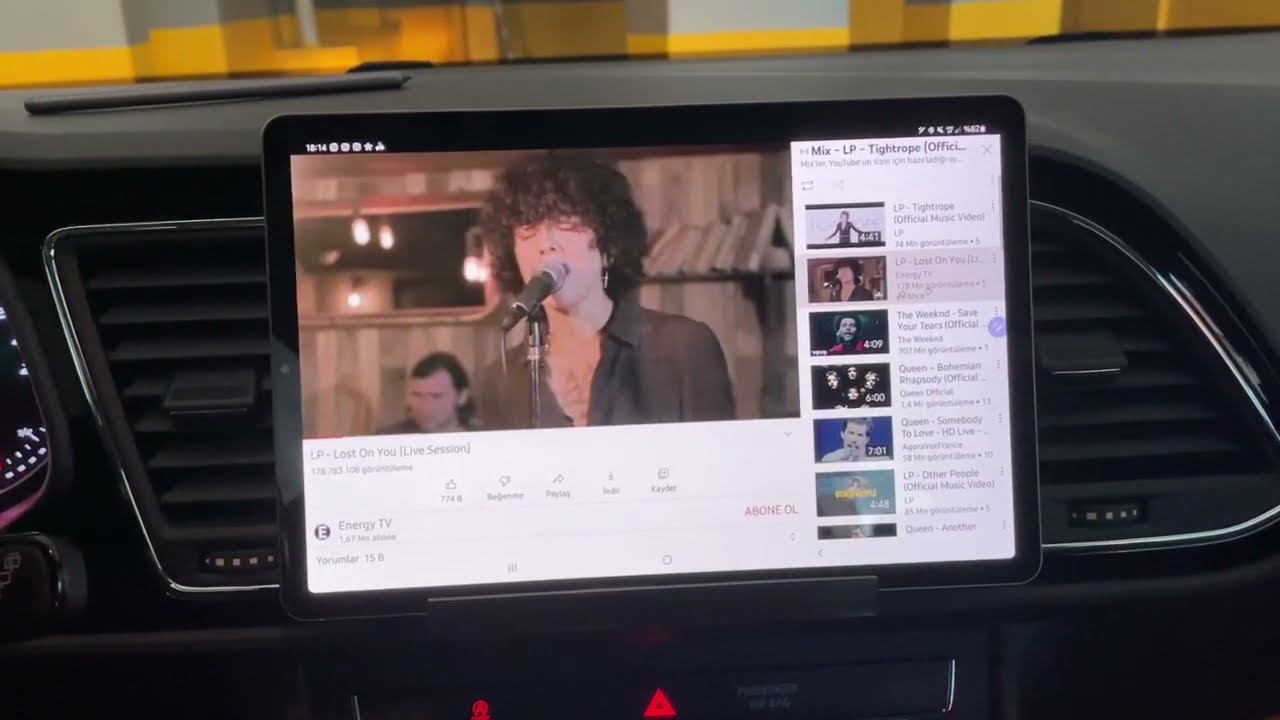 Samsung Galaxy Tab6 LTE Car Tablet Holder for Seat Leon