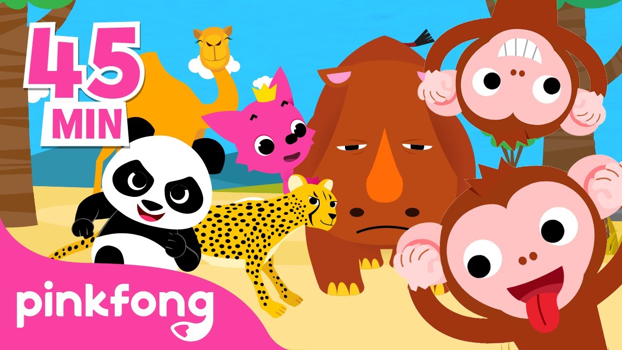 ⁣Kumpulan Lagu Binatang & Hewan | Belajar Nama hewan | Kartun Lagu Anak | Pinkfong Baby Shark