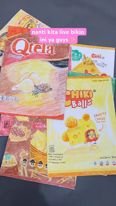 BIKIN PAPER SQUISHY SNACK #shorts #viral #squishy #papersquishy #jajanan #samyang #enak #chiki #draw