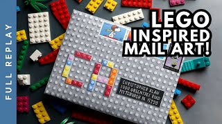 🔴 LIVE REPLAY - LEGO Inspired Envelope! Custom Mail Art, @LEGO