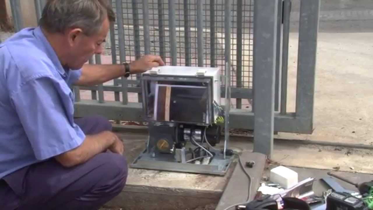 Install GDS450 LV low voltage electric sliding gate operator YouTube