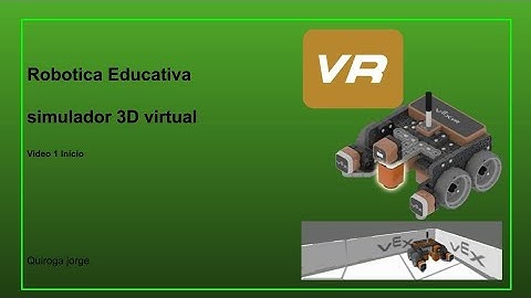 simulador de robótica  gratuito virtual VRVEX 01 inicio