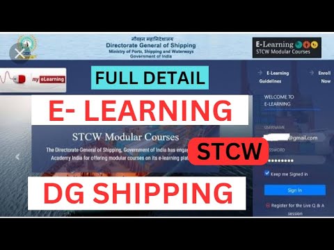 E - LEARNING DG SHIPPING || HOW TO DO E - LEARNING FOR STCW COURSE || E - LEARNING KAISY KARE