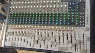 set up 10 line soundcraft signature 22