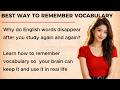 The Best Way to Remember English Vocabulary 🔥 || Learn Words That Actually Stay ✅