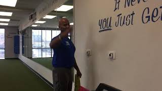Scapula depression drill