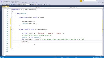 #9 C# Random Örnekleri | Rastgele Sayı Üretme Uygulaması Adım Adım